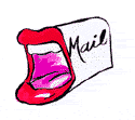 Gif animé bouche boite aux lettres